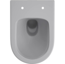 Wandhänge WC aus Keramik in rechteckiger Form mit zwei Bohrungen für den WC Sitz