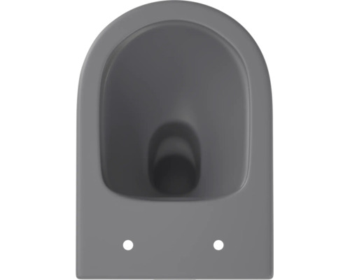 Wandhänge WC aus Keramik in ovaler Form mit Tiefspülfunktion für das Badezimmer.