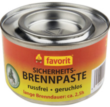Dose Sicherheitsbrennpaste mit einer Brenndauer von circa 2,5 Stunden