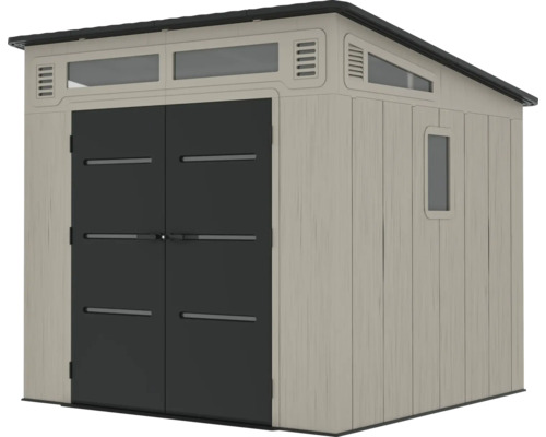 Geräteschuppen aus Kunststoff mit Doppeltür