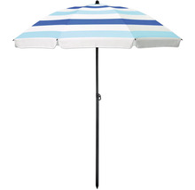 Gestreifter Sonnenschirm für den Außenbereich