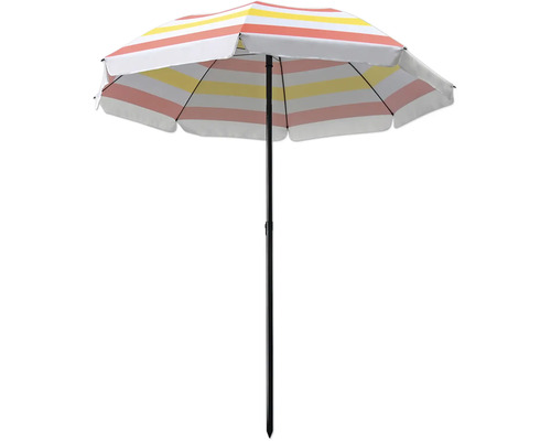 Strandsonnenschirm mit Streifenmuster