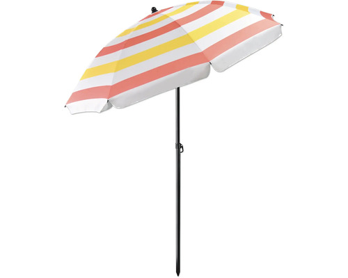 Strandsonnenschirm mit Streifenmuster