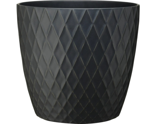 Blumentopf mit Rautenmuster