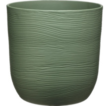 Pflanzgefäß aus Kunststoff mit Rillenstruktur