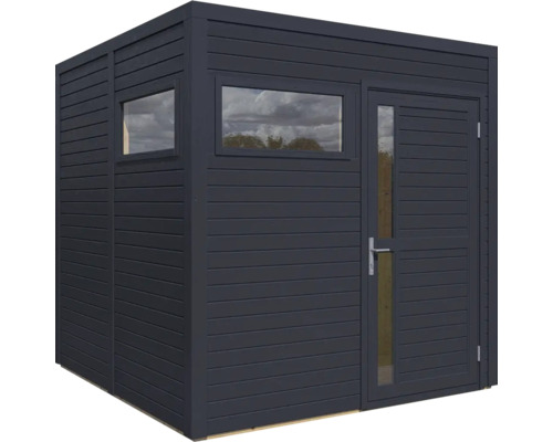 Gartenhaus mit Fenster und Tür