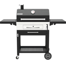 Holzkohlegrill mit Thermometer und Seitenablagen