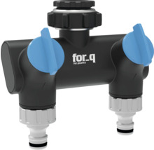 for_q Wasserverteiler mit zwei Ausgängen für den Garten