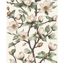 Magnolienblüten-Tapete mit floralem Muster