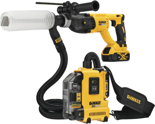 Dewalt Bohrhammer mit Staubabsaugung und Staubbox