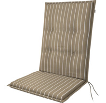 Gartenstuhlauflage mit Streifenmuster für hohen Sitzkomfort