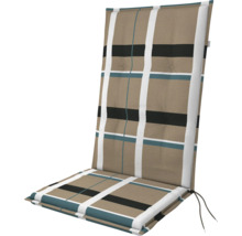 Auflage für Hochlehner Gartenstuhl mit Karomuster