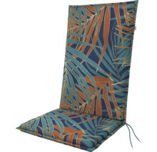 Hochlehner-Auflage mit Pflanzenmuster für Gartenmöbel