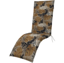 Auflage für Gartenliegen mit Pflanzenmuster