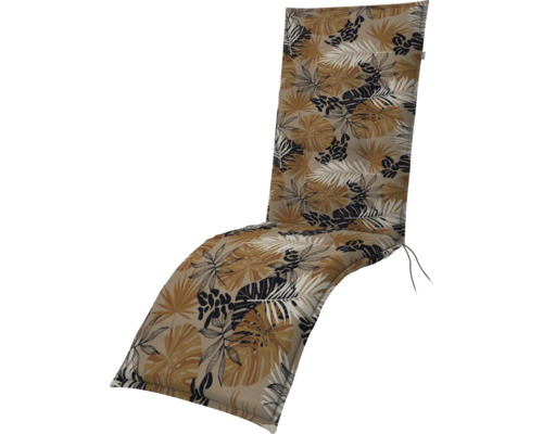 Auflage für Gartenliegen mit Pflanzenmuster