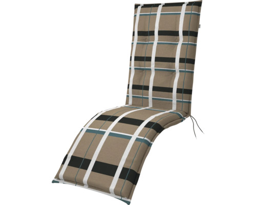 Gartenliegenauflage mit Karomuster
