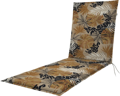Auflage für Gartenliegen mit Blattmuster
