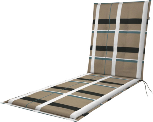 Auflage für Gartenliegen mit Karomuster