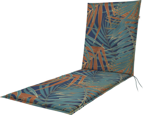 Auflage für Gartenliege mit Pflanzenmuster