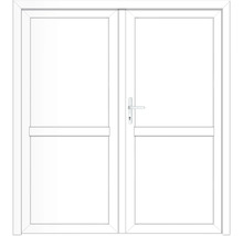 Doppelflügeltür aus Kunststoff mit Griff