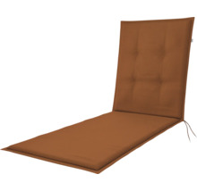 Auflage für Gartenliege mit Rückenlehne und Befestigungsbändern