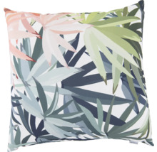 Quadratisches Zierkissen mit Pflanzenmuster