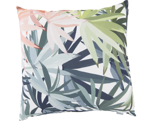 Quadratisches Zierkissen mit Pflanzenmuster