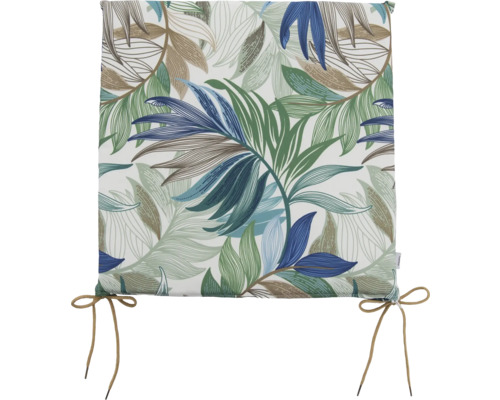 Dekokissen mit Blattmuster und Bindebändern