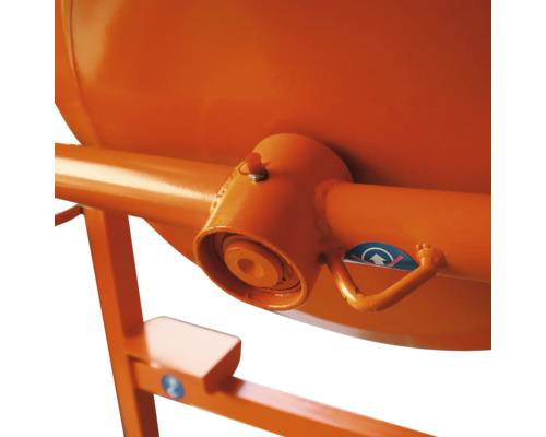 Detailaufnahme einer Betonmischmaschine mit Drehvorrichtung.