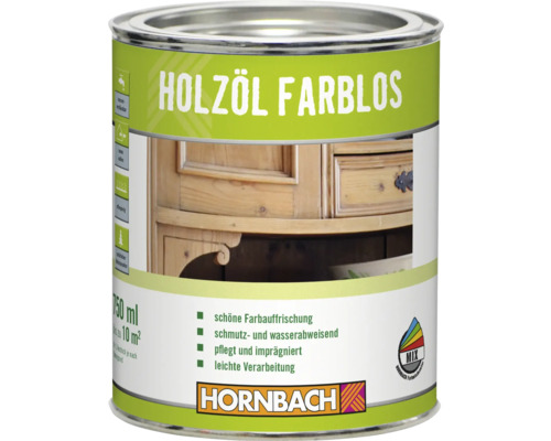 Dose farbloses Holzöl von Hornbach, 750 ml