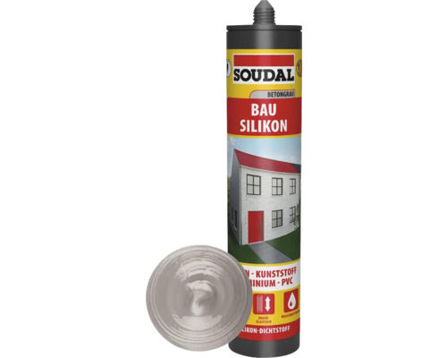 Soudal Bausilikon Betongrau Kartusche