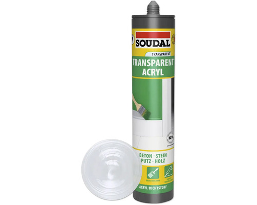 Soudal Transparent Acryl Dichtstoff Kartusche