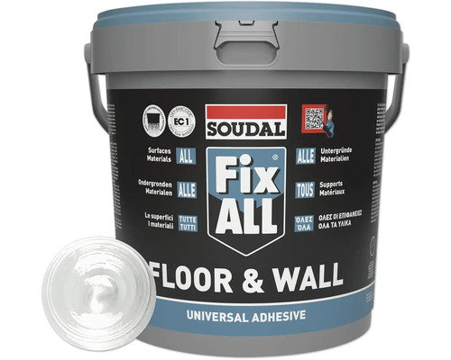 Soudal Fix ALL Floor&Wall Flächenklebstoff 4 kg Eimer Soudal Fix All Klebstoff für Boden und Wand