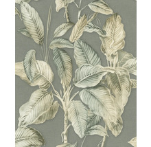 Nahaufnahme einer bedruckten Tapete mit Pflanzenmotiven