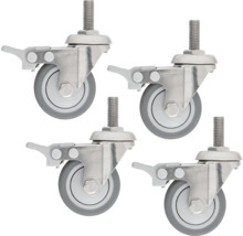 Vier Möbelrollen mit Feststellbremse