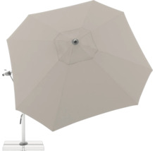 Gartenschirm mit Fuß und Kurbelmechanismus