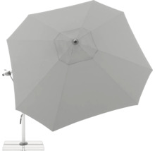 Detailansicht eines Sonnenschirms für den Außenbereich.