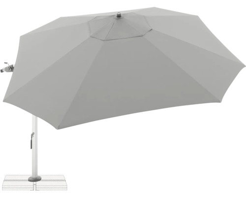 Rechteckiger Sonnenschirm für den Außenbereich