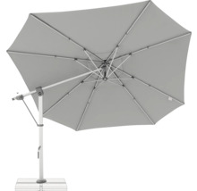 Freiarmschirm mit stabilem Standfuß für den Gartenbereich