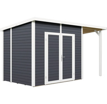 Gartenhaus mit Doppeltür und Vordach