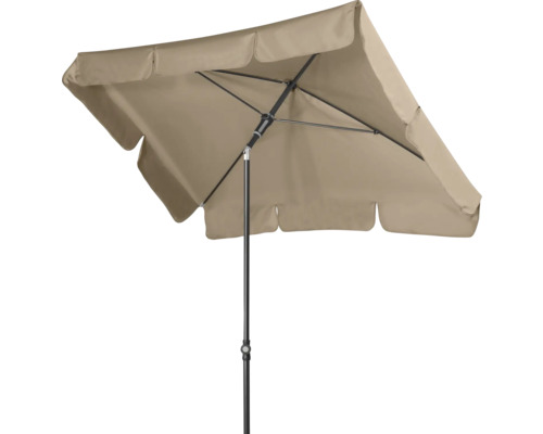 Gartenschirm mit schwarzem Gestell