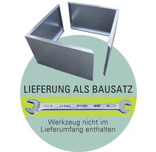 Bausatz aus Metallplatten, Lieferung als Bausatz, Werkzeug nicht im Lieferumfang enthalten.