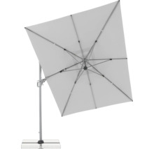 Quadratischer Ampelschirm mit Ständer