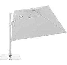 Freiarmschirm mit Standfuß für den Außenbereich