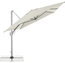 Freiarmschirm mit Schirmständer für den Außenbereich