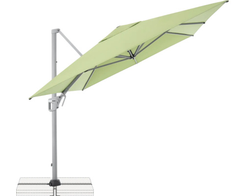 Freiarm-Sonnenschirm mit Fuß