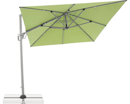 Freiarm-Sonnenschirm mit Fußkreuz