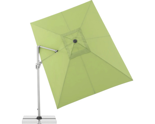 Quadratischer Ampelschirm mit Ständer