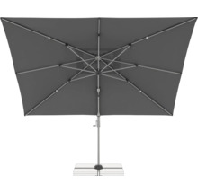 Quadratischer Sonnenschirm mit Kurbelmechanismus und Ständer