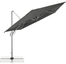 Freiarmschirm mit Standfuß für den Außenbereich